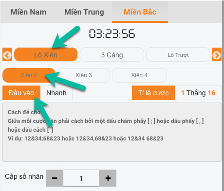 Đánh Lô Xiên Tobet