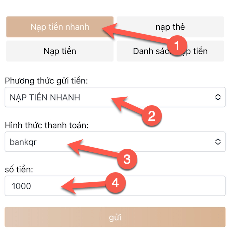 Lựa chọn hình thức Nạp Tiền chơi lô đề Tobet88
