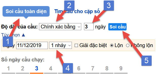 Soi cầu xác xuất về 1 nháy