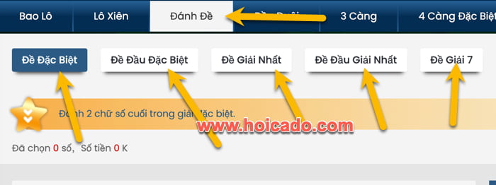 Các hình thức đánh đề cần biết