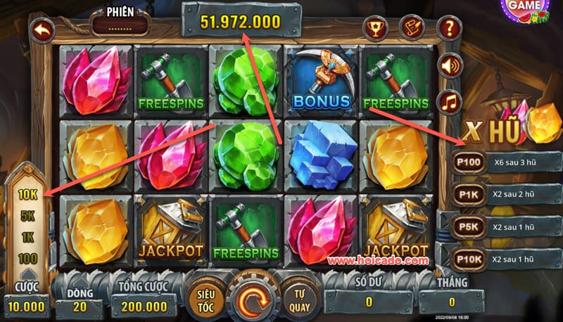 Game nổ hũ Đào Vàng